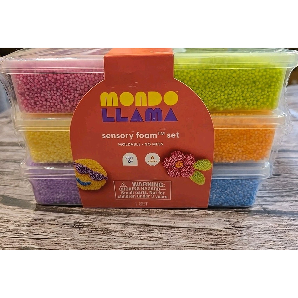 Mondo Llama Sensory Foam Set New-Sealed 6 Different Colors No Mess Reusable (C2)